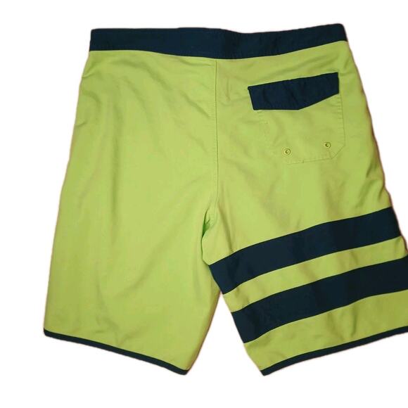 Hurley Block Party Swim Boardshorts Mens Size 36 Tropical Trunks Striped Sport - Picture 9 of 16